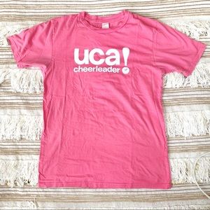 📣 UCA Cheerleader Pink T Shirt Size Small